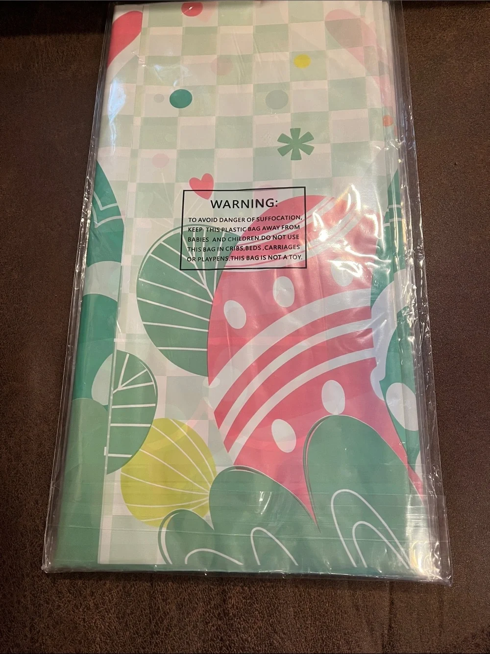 Reusable Green Easter Table Cover - 54
